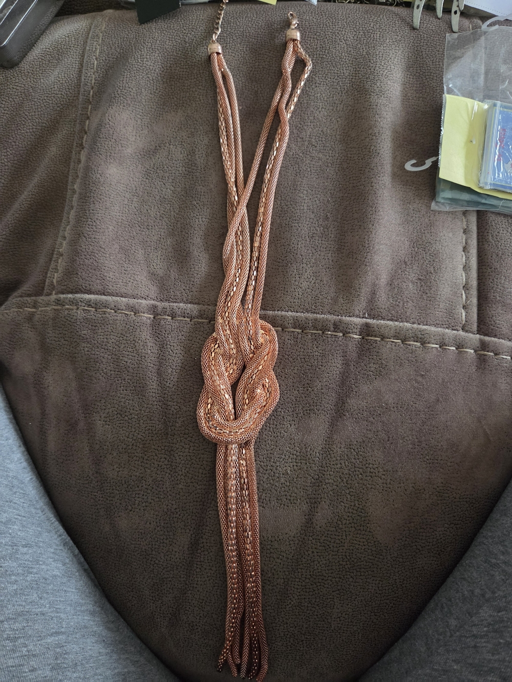 bebe Rose Gold Braided Chain